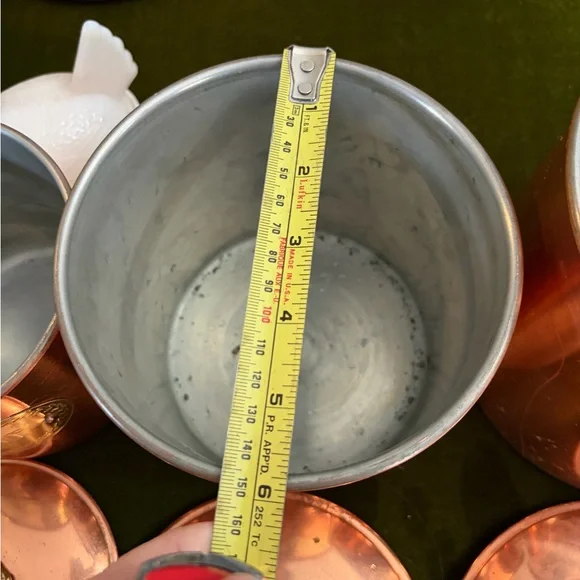 Vintage Copper Canister Set with Gold Accents from Portugal - Picture 8 of 16